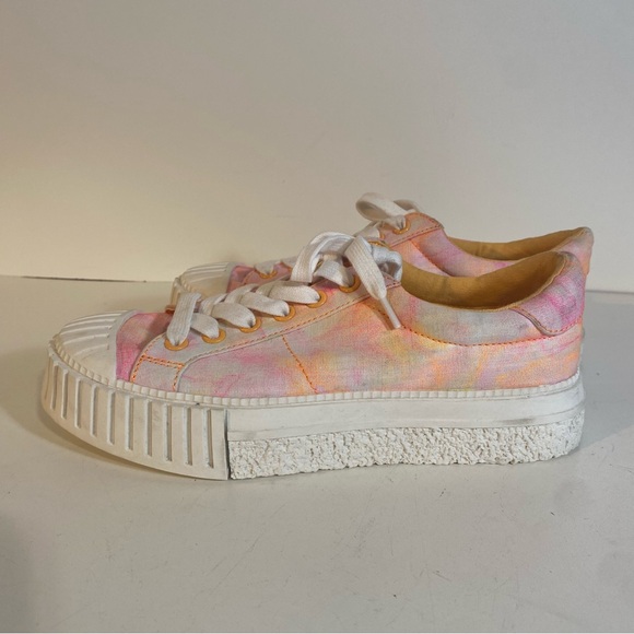 BP Manny-Fab Pink Tie Dye Lace-Up Sneakers Size 6M - Picture 5 of 9